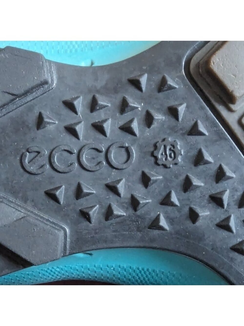 Ecco Men's Biom Trail Running Shoe men's Gray Teal & OfRed size 46 - Picture 8 of 15